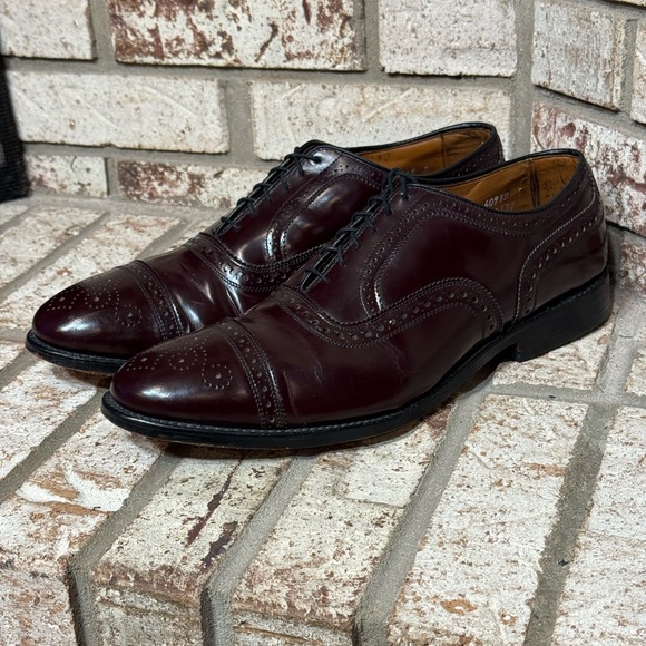 🎉 HOST PICK Allen Edmonds Strand Cap-toe Oxford Dress Shoe Combo Sole Size 11.5 - Picture 3 of 8
